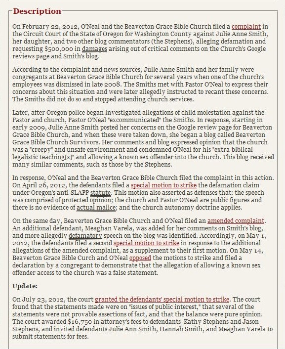 Citizen Media Law Project Summary