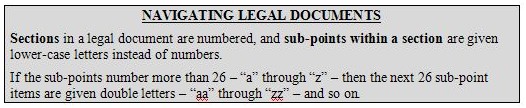 Navigating Legal Documents
