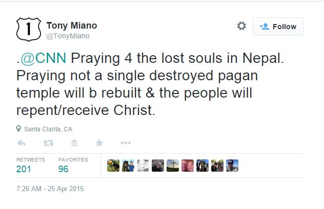 tony miano nepal earthquake