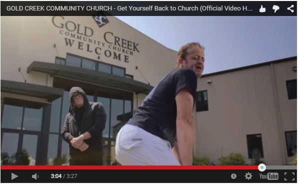 Twerking outside of church
