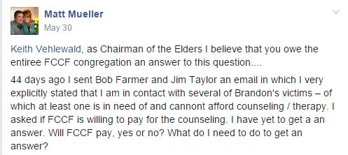 First Christian Church of Florissant, Brandon Milburn, Steve Wingfield