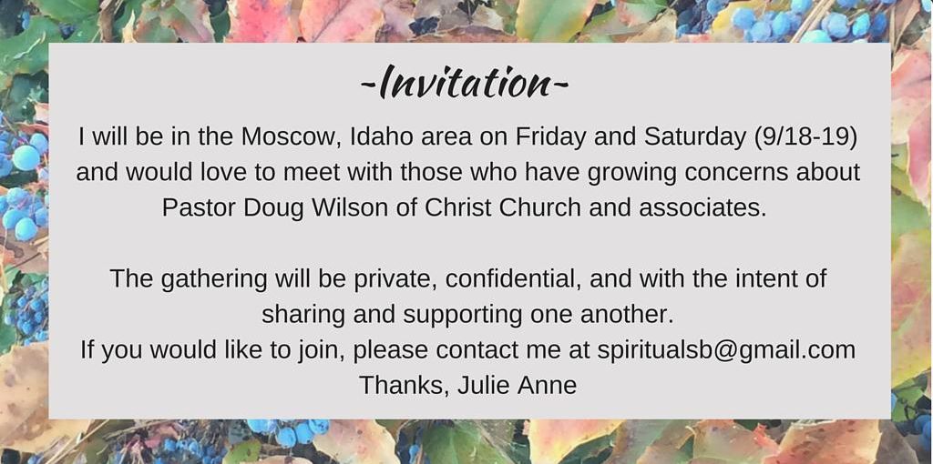 doug wilson, crec, christ church