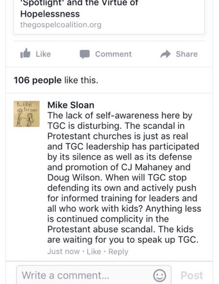 TGC, the gospel coalition, sex abuse cover-up, spotlight, cj mahaney, sovereign grace ministries sex abuse