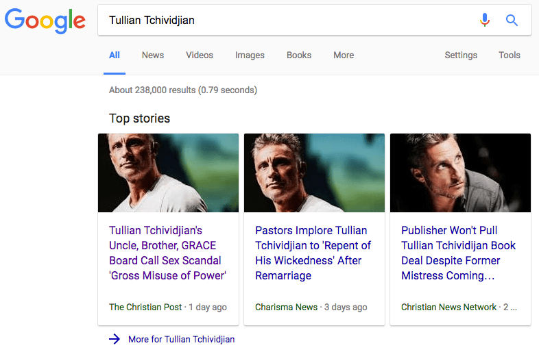Tullian Tchividjian, Clergy Sex Abuse